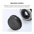 Bouchon de boîtier Pentax à monture K*2 + Bouchon arrière d'objectif*2 + Bouchon de griffe porte-accessoire*2 + Chiffon de nettoyage*1 Compatible avec Pentax K3, K3 II, K70, KS1, KS2, K500, K50