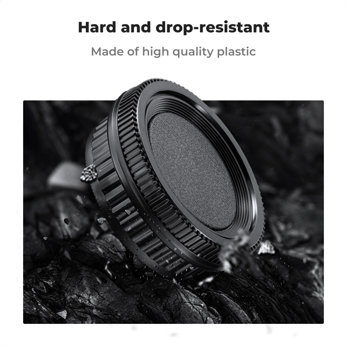 Dekiel korpusu Pentax K-mount*2 + Tylny dekiel obiektywu*2 + Dekiel gorącej stopki*2 + Ściereczka czyszcząca*1 Kompatybilny z Pentax K3, K3 II, K70, KS1, KS2, K500, K50