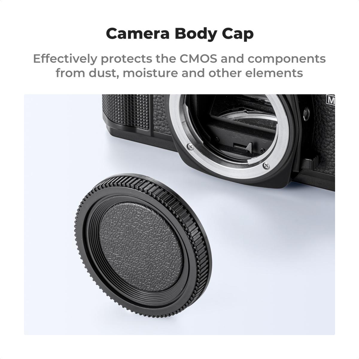 Minolta MD Mount Body Cap*2 + obiektyw Rear Cap*2 + Hot Shoe Cap*2 + ściereczka czyszcząca*1 Zgodne z Minolta SR-2, SR-7, SR-T 101, XK, XM, X-1, XE-5, XE, XE-1, XE-7, XD-7, XD-11, XG-M, X-500, X-570, X-700