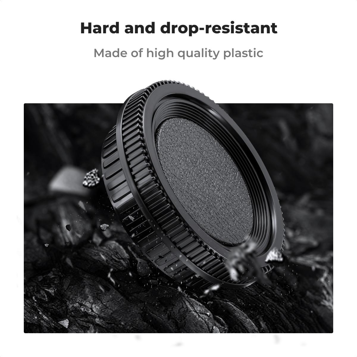 Minolta MD Mount Body Cap*2 + obiektyw Rear Cap*2 + Hot Shoe Cap*2 + ściereczka czyszcząca*1 Zgodne z Minolta SR-2, SR-7, SR-T 101, XK, XM, X-1, XE-5, XE, XE-1, XE-7, XD-7, XD-11, XG-M, X-500, X-570, X-700