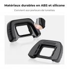 Œilleton de viseur d'appareil photo Nikon DK-21 * 2 + niveau de griffe porte-accessoire * 2 + chiffon de nettoyage pour aspirateur * 1 pour Nikon D7000, D750, D610, D600, D300, D200, D100, D90, D80, D70, D70s