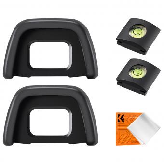 Nikon DK-23 Camera Viewfinder Eyecup*2+Hot Shoe Level*2+Vacuum Cleaning Cloth*1 for Nikon D7100, D7200, D300, D300s