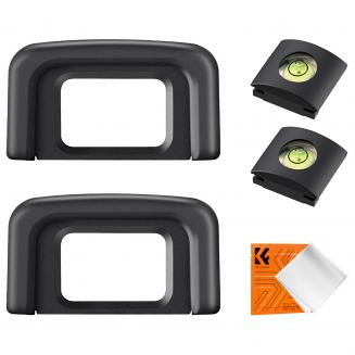 Nikon DK-25 Camera Viewfinder Eyecup*2+Hot Shoe Level*2+Vacuum Cleaning Cloth*1 for Nikon D5600, D5500, D5300, D5200, D5100, D5000, D3500, D3400, D3300