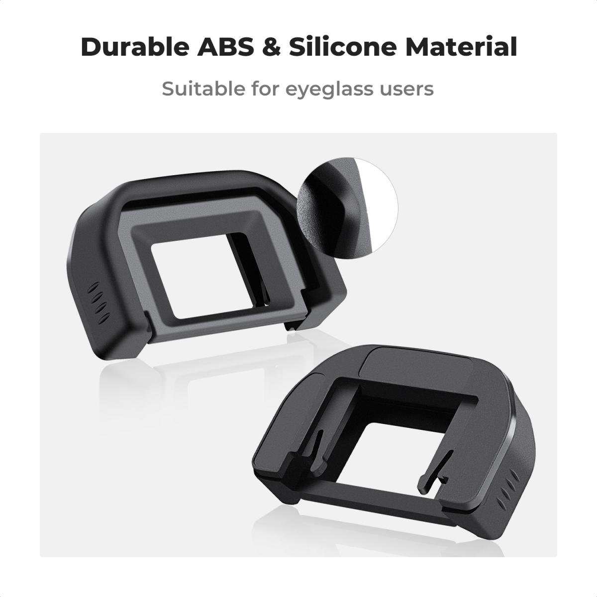 Canon EF -kameran etsimen silmäsuppilo *2 + salamakengän tasoitus *2 + pölynimuripyyhkeet *1 Canon 77D, 850D, 800D, 760D, 750D, 700D, 650D, 600D, 550D, 500D, 450D, 200D II, 200D, 100D, 1500D, 1300D, 1200D, 1100D, 1000D, 3000D -kameroille