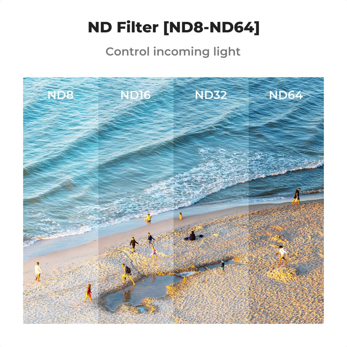 DJI Avata 2 Drone ND Filters Kit (3/4/5/6 stops) 4 Pack Compatible with DJI Avata 2, Multi-coated Neutral Density Drone Filters