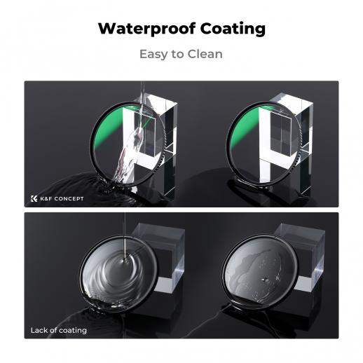 K&F CONCEPT Filtro Polarizzatore Circolare Da 67 Mm CPL Per Ridurre L'abbagliamento E I Riflessi Con Nanorivestimento A 18 Strati (Nano-Klear