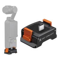 Adaptateur de charge pour DJI Osmo Pocket 3, station de charge de bureau Type-C compatible avec la norme Arca-Swiss, avec trou de vis 1/4/doigt pliable, support en alliage d'aluminium