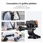 Adaptateur de charge pour DJI Osmo Pocket 3, station de charge de bureau Type-C compatible avec la norme Arca-Swiss, avec trou de vis 1/4/doigt pliable, support en alliage d'aluminium