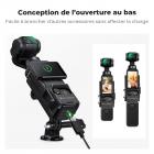 Adaptateur d'extension compatible avec DJI Osmo Pocket 3, cadre de support de montage étendu avec support de griffe froide/trou de vis 1/4", convient au port de caméra d'action