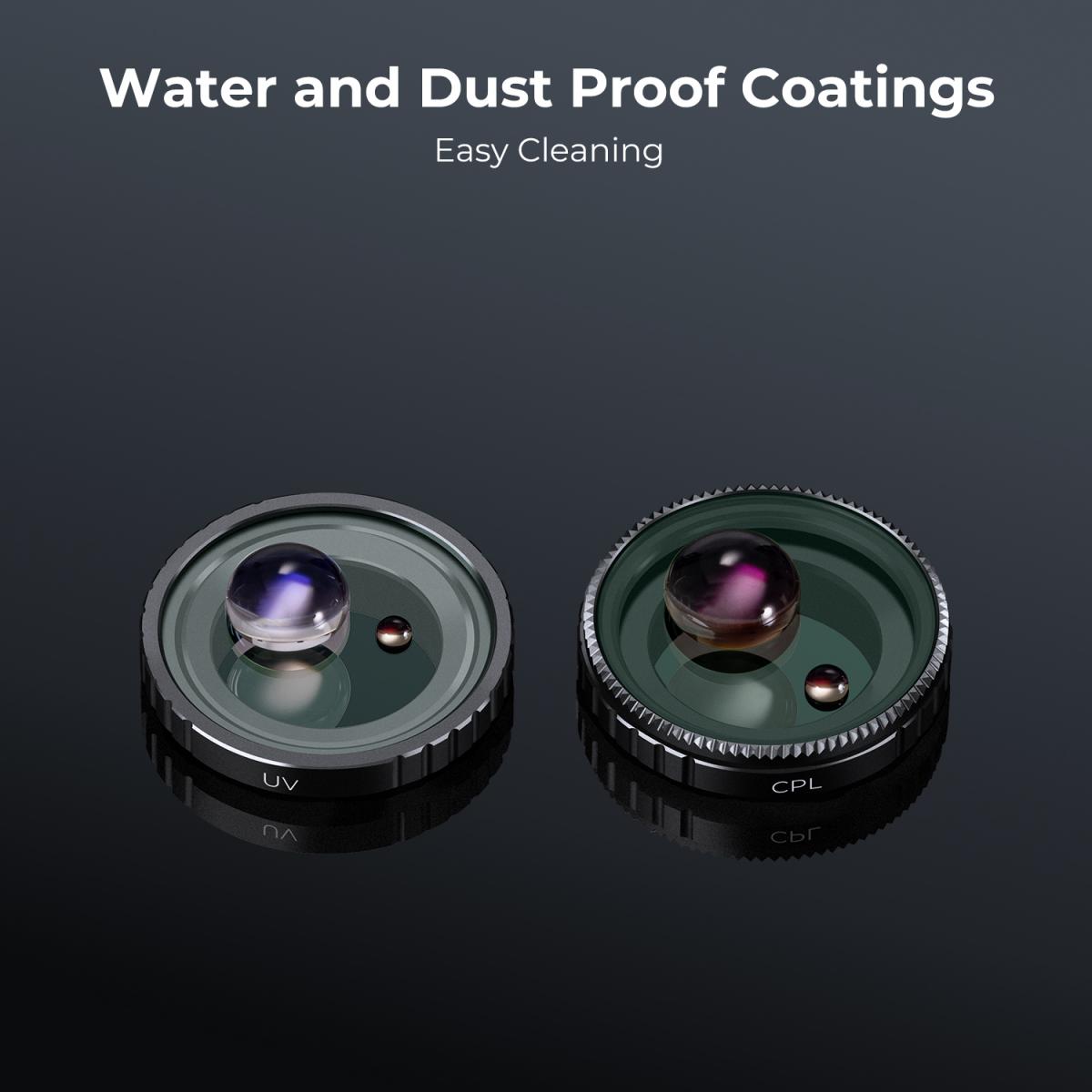 UV+CPL+ND4 Filters Kit 28 Multi-Layer Coated Compatible with Insta360 GO 3S Action Camera