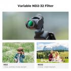 Magnetisk vidvinkelobjektiv og effekt- og ND- og CPL-filtersett kompatibelt med DJI Osmo Pocket 3, 4-pakning vidvinkelobjektiv CPL svart diffusjonsfiltre 1/4 ND2-32, HD optisk glass/flerbelagt