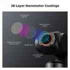 Magnetisk vidvinkelobjektiv og effekt- og ND- og CPL-filtersett kompatibelt med DJI Osmo Pocket 3, 4-pakning vidvinkelobjektiv CPL svart diffusjonsfiltre 1/4 ND2-32, HD optisk glass/flerbelagt