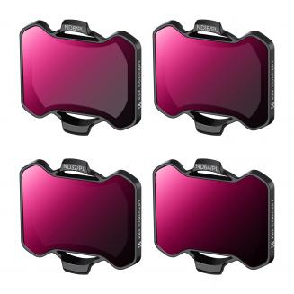 Ensemble de filtres ND/PL compatibles avec DJI Avata 2, lot de 4 ND8/PL, ND16/PL, ND32/PL, ND64/PL, polarisants, densité neutre, accessoires pour objectif de drone, verre optique multicouche/HD, compatible avec cardan