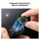 DJI Osmo Pocket 3 ile Uyumlu 4 Paket Manyetik Efekt Filtre Seti, Siyah Difüzyon 1/4 + Mavi Çizgi + Işık Kirliliği Azaltma + Yıldız Işığı Filtresi, Sinematik Film Efekti Oluşturun