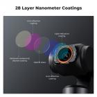 DJI Osmo Pocket 3 ile Uyumlu 4 Paket Manyetik Efekt Filtre Seti, Siyah Difüzyon 1/4 + Mavi Çizgi + Işık Kirliliği Azaltma + Yıldız Işığı Filtresi, Sinematik Film Efekti Oluşturun