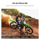 Kit de Filtres ND4+ND8+ND16+ND32 Filtres ND pour Caméra d'Action Gopro Hero 9/10/11/12/13 avec 28 Couches de Nano-revêtement