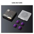 Kit de Filtres ND4+ND8+ND16+ND32 Filtres ND pour Caméra d'Action Gopro Hero 9/10/11/12/13 avec 28 Couches de Nano-revêtement