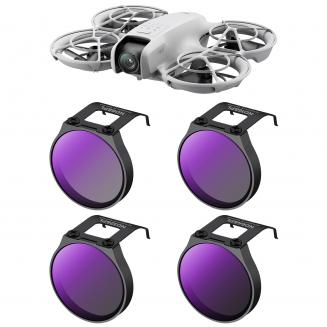 Zestaw filtrów DJI NEO 4 Pack ND8&PL + ND16&PL + ND32&PL + ND64&PL Filtr polaryzacyjny o neutralnej gęstości 2 w 1 Szkło optyczne wielowarstwowe Lekka rama