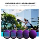 DJI Osmo Action 3/4/5 Pro için Push-in CPL ND Filtresi, 6'lı Paket CPL ND8 ND16 ND32 ND64 ND1000 Polarize Nötr Yoğunluk Filtresi Aksiyon Kamera Aksesuarları, Çok Kaplamalı HD Optik Cam