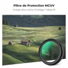 Kit de filtres MCUV pour objectif Fuji X100 avec pare-soleil et bouchons d'objectif, verre optique HD multicouche résistant aux rayures compatible avec Fuji X100, X100F, X100S, X100T, X100V, X100VI (noir)