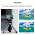 Ensemble de filtres pour caméra d'action CPL+ND8+ND16+ND32, filtre polarisant circulaire polarisant à densité neutre avec revêtement 28 couches compatible avec DJI Osmo Action 4, Osmo Action 5 Pro