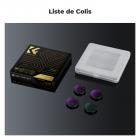 Ensemble de filtres pour caméra d'action CPL+ND8+ND16+ND32, filtre polarisant circulaire polarisant à densité neutre avec revêtement 28 couches compatible avec DJI Osmo Action 4, Osmo Action 5 Pro