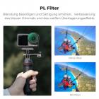 K&F Concept ND Filtersets, Push-in Filter PL ND8 ND16 ND32 ND64 ND256 Filter kompatibel mit DJI Osmo Action 5 PRO/Action 4, Polarisierende Neutral Density HD Glass
