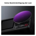 K&F Concept ND Filtersets, Push-in Filter PL ND8 ND16 ND32 ND64 ND256 Filter kompatibel mit DJI Osmo Action 5 PRO/Action 4, Polarisierende Neutral Density HD Glass