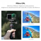 K&F Concept 6 Pezzi Set di Filtri (CPL ND8 ND16 ND32 ND64 ND256) per DJI OSMO Action 5 Pro/Action 4/3, Filtro Polarizzatore Circolare + Densità Neutra con 28 Strati di Nano Rivestimento, Accessori