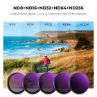 K&F Concept 6 Pezzi Set di Filtri (CPL ND8 ND16 ND32 ND64 ND256) per DJI OSMO Action 5 Pro/Action 4/3, Filtro Polarizzatore Circolare + Densità Neutra con 28 Strati di Nano Rivestimento, Accessori