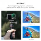 K&F Concept Push-in Fit PL ND-filter kompatibelt med DJI Osmo Action 5 Pro, 6-pakning PL ND8 ND16 ND32 ND64 ND256 polarisasjonsfilter med nøytral tetthet for Osmo Action 4/Osmo Action 3, flerlagsbelagt