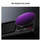 K&F Concept Push-in Fit PL ND-filter kompatibelt med DJI Osmo Action 5 Pro, 6-pakning PL ND8 ND16 ND32 ND64 ND256 polarisasjonsfilter med nøytral tetthet for Osmo Action 4/Osmo Action 3, flerlagsbelagt