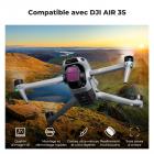 Ensemble de filtres ND pour DJI Air 3S, filtres de réduction de lumière à densité neutre ND8 + ND16 + ND32 + ND64, verre optique HD / accessoires de drone multicouches