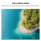 K&F Concept Lot de 3 filtres ND PL pour DJI Air 3S, CPL + ND8 + ND16 Filtres polarisants à densité neutre multifonctions Accessoires d'objectif de drone, Verre optique HD/Multicouche/Sécuritaire pour cardan