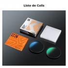 Ensemble de filtres polarisants Black Mist 1/4 + CPL 43 mm, effet cinématographique onirique, 18 revêtements multicouches, série Nano-Klear