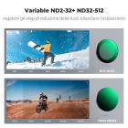 KF Concept Kit di Filtri variabili ND2-32 e ND32-512 compatibile con DJI Osmo Action 5 Pro/Osmo Action 4/Osmo Action 3, installazione a scatto, senza necessità di rimuovere il filtro originale