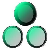 K&F Concept Push in Fit Black Promist 1/4 & ND & PL Filter Set Kompatibel mit DJI Osmo Action 5 Pro, 3 Pack Polfilter, Black-Mist 1/4, ND2-32 Filter Set für Osmo Action 4/3