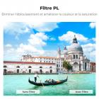 Kit de filtres ND2-32, PL et Black Mist 1/4 compatibles avec DJI Osmo Action 5 Pro/Osmo Action 4/Osmo Action 3, installation par encliquetage, pas besoin de retirer le filtre d'origine