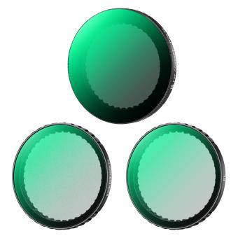 ND2-32 & CPL & Black Mist 1/4 filtersett kompatibel med DJI Osmo Action 5 Pro/Osmo Action 4/Osmo Action 3, klikkmontering, ingen grunn til å fjerne det originale filteret