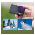 DJI Osmo Action 4 et Action5 PRO Kit de filtres ND ND8 + ND16 + ND32 + ND64, lot de 4 filtres en verre optique avec revêtement multicouche