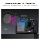 DJI Osmo Action 4 et Action5 PRO Kit de filtres ND ND8 + ND16 + ND32 + ND64, lot de 4 filtres en verre optique avec revêtement multicouche