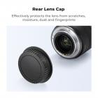 K&F Concept 2 Packs E Mount Tappo anteriore del corpo e tappo posteriore dell'obiettivo compatibili con Canon T7 T6 T5 T8i T8i T7i 5D IV 5D III 5D II 6D II 6D I 90D 80D