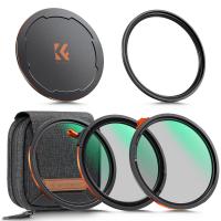 K&F Concept Magnetic CPL Filter Set 72mm Magnetisches Schnellwechsel System Quick Swap System Polfilter, ND2-ND32, Black Mist 1/4 mit Magnetischer Adapterring und Objektivdeckel, Filtertasche