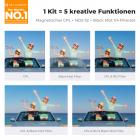 K&F Concept Magnetic CPL Filter Set 72mm Magnetisches Schnellwechsel System Quick Swap System Polfilter, ND2-ND32, Black Mist 1/4 mit Magnetischer Adapterring und Objektivdeckel, Filtertasche