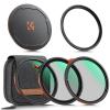 82mm Kit di Filtri Magnetici CPL + ND2-32 + Filtro Black Mist 1/4  + Adattatore + Copriobiettivo Magnetico con 28 Strati di Rivestimento Nano - Serie Nano-Xcel
