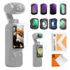 DJI Osmo Pocket 3 1.2X Anamorfik Lens + 10X Makro Lens + Geniş Açı Lens + ND8 + ND32 + ND128 + CPL + Black Mist 1/4, 8 Paket Filtre Seti Manyetik Bağlantı / Çok Kaplamalı / Optik Cam + 6 Adet Kamera Ekran Koruyucu