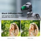 DJI Osmo Pocket 3 1.2X Anamorfik Lens + 10X Makro Lens + Geniş Açı Lens + ND8 + ND32 + ND128 + CPL + Black Mist 1/4, 8 Paket Filtre Seti Manyetik Bağlantı / Çok Kaplamalı / Optik Cam + 6 Adet Kamera Ekran Koruyucu