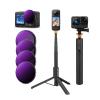 DJI Osmo Action 4 / Action 5 PRO ND/PL Filtre ve Selfie Çubuğu Seti, 4'lü Paket (ND8&PL + ND16&PL + ND32&PL + ND64&PL) Çok Katmanlı Kaplamalı Optik Cam Filtreler, Nötr Yoğunluklu Polarize Çok İşlevli Filtreler ve Taşınabilir 2'si 1 Arada T