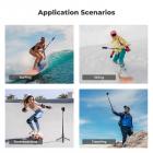 DJI Osmo Action 4 ve Osmo Action 5 Pro Action Kamera Filtresi ve Selfie Çubuğu Seti, 4'lü Paket (CPL + ND8 + ND16 + ND32) Vidalanabilir Polarize Nötr Yoğunluk Filtresi HD Optik Cam / Çok Kaplamalı / Metal Çerçeve ve Taşınabilir 2'si 1 Arada Selfie Çubuğu