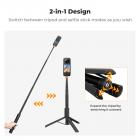 DJI Osmo Action 4 ve Osmo Action 5 Pro Action Kamera Filtresi ve Selfie Çubuğu Seti, 4'lü Paket (CPL + ND8 + ND16 + ND32) Vidalanabilir Polarize Nötr Yoğunluk Filtresi HD Optik Cam / Çok Kaplamalı / Metal Çerçeve ve Taşınabilir 2'si 1 Arada Selfie Çubuğu